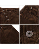 CORDUROY STRAIGHT LEG PANTS