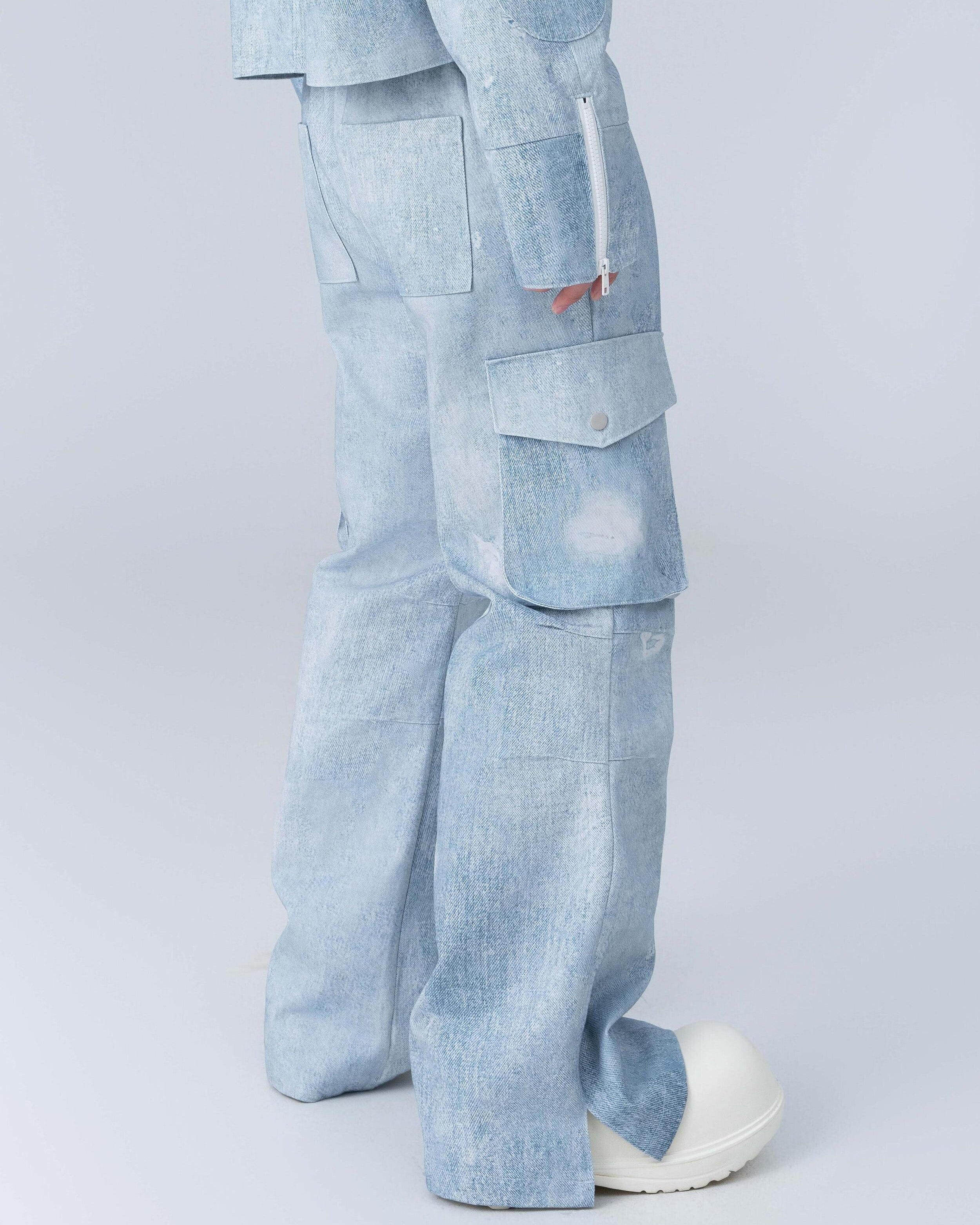 BLUE PIONEER WIDE PANTS