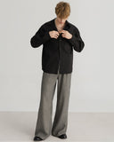 XEQUATION BLACK WHITE TEXTURED SHIRT