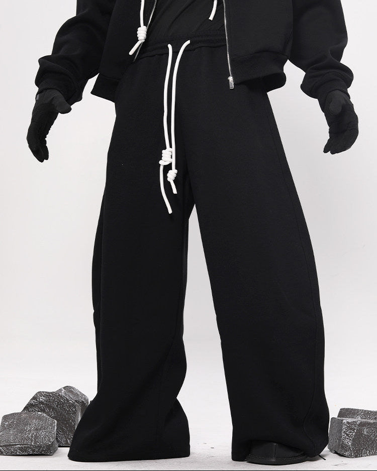 WIDE LEG ARC SWEAT PANTS