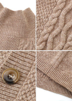 SCRIPT-X CABLE WOOL SWEATER