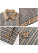 CHAQUETA RETRO OPENFLY A RAYAS
