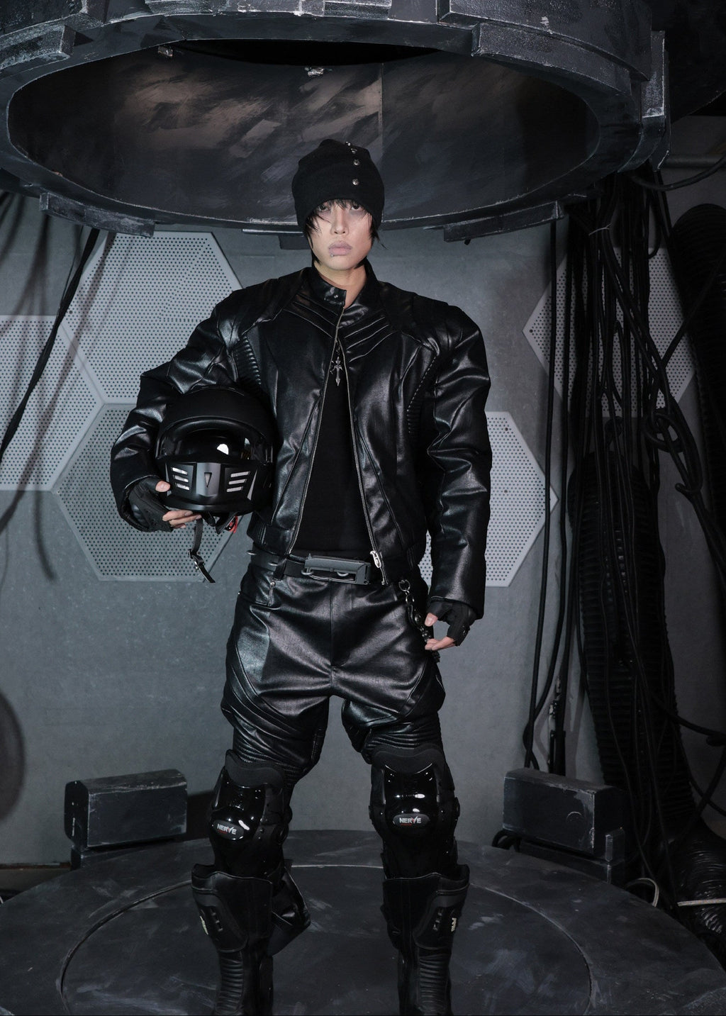 25AW SSIN7 KNIGHT SCALE BIKER JACKET