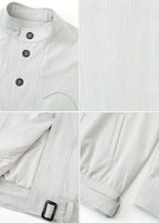SCRIPT-X PLAID BELTED JACKET