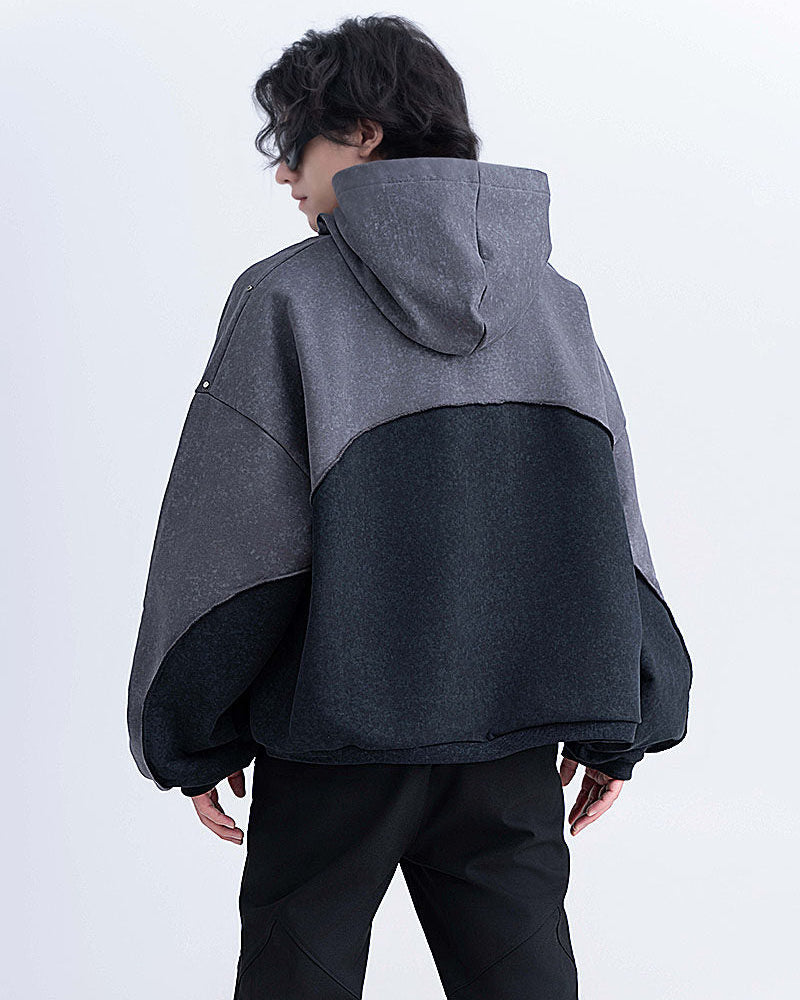 XEQUATION WASTE COLOR BLOCK HOODIE