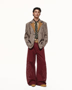 SCRIPT-X STRIPED LINEN BLAZER