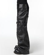 DECONSTRUCTED BIKER LAYERED PANTS