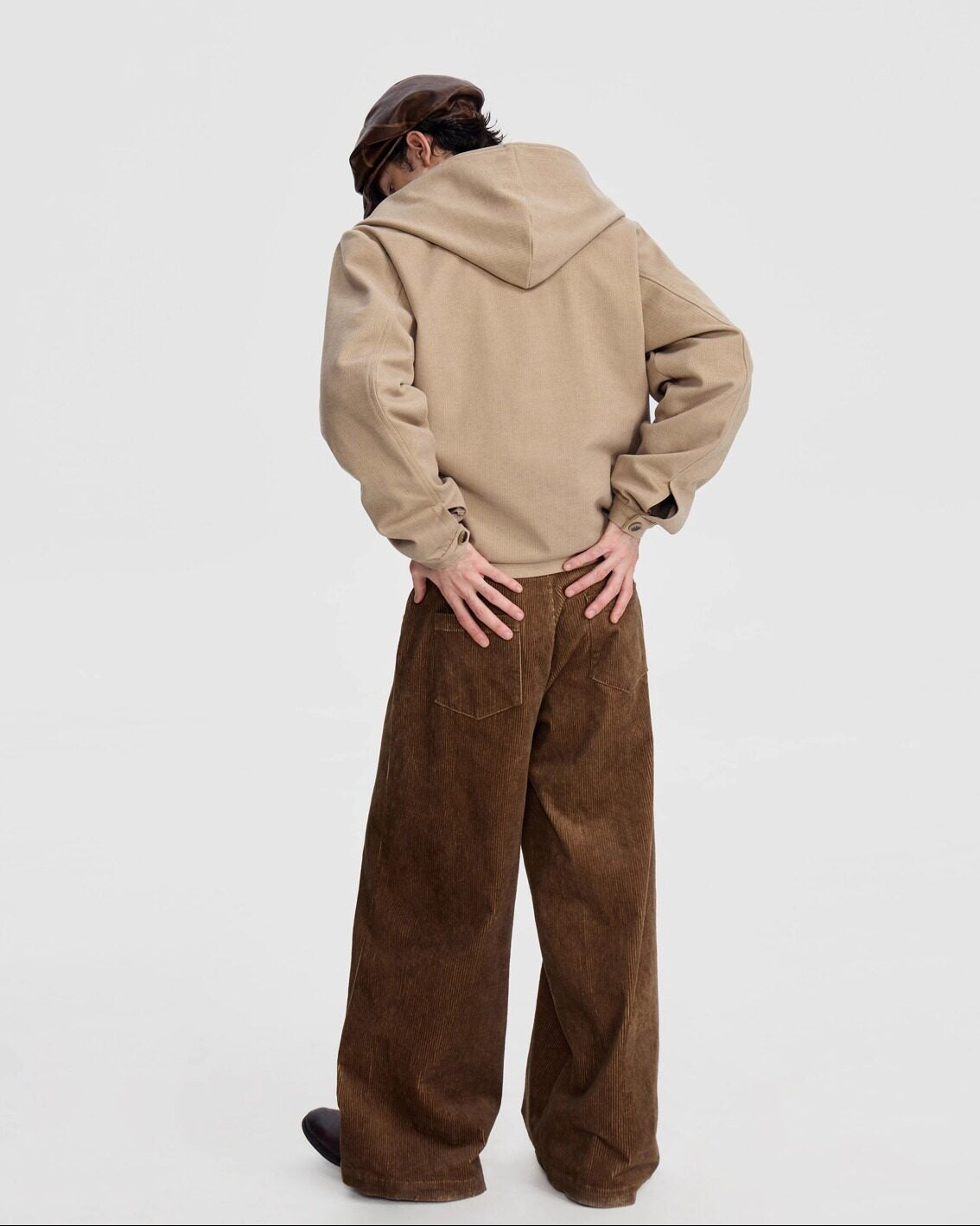CORDUROY DYED CASUAL PANTS