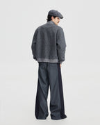 WOOL DECON STRUCTED PANTS