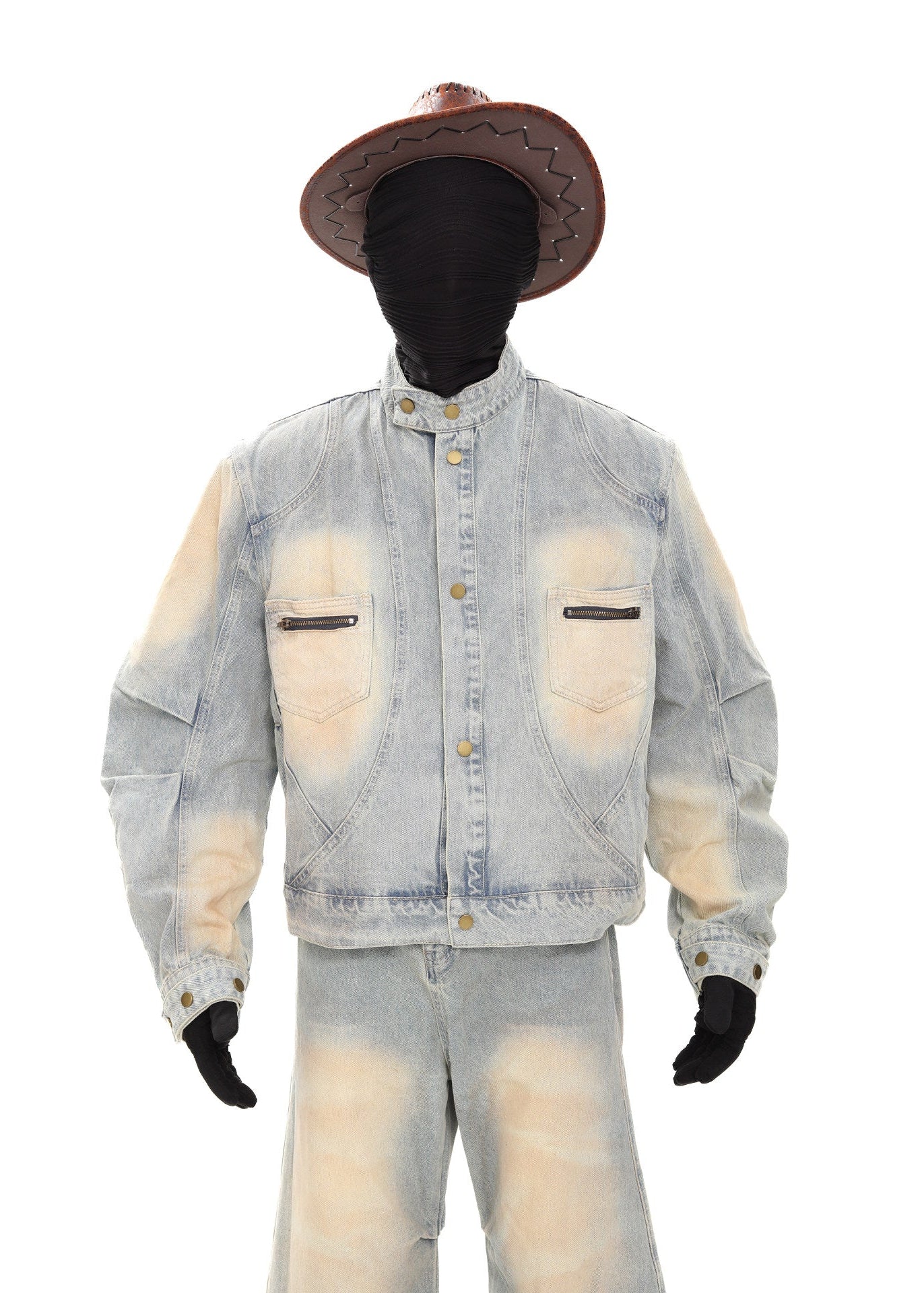 CHAQUETA DE MEZCLILLA CURVADA MANSON