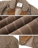 BLAZER DE LINO RAYADO OPENFLY