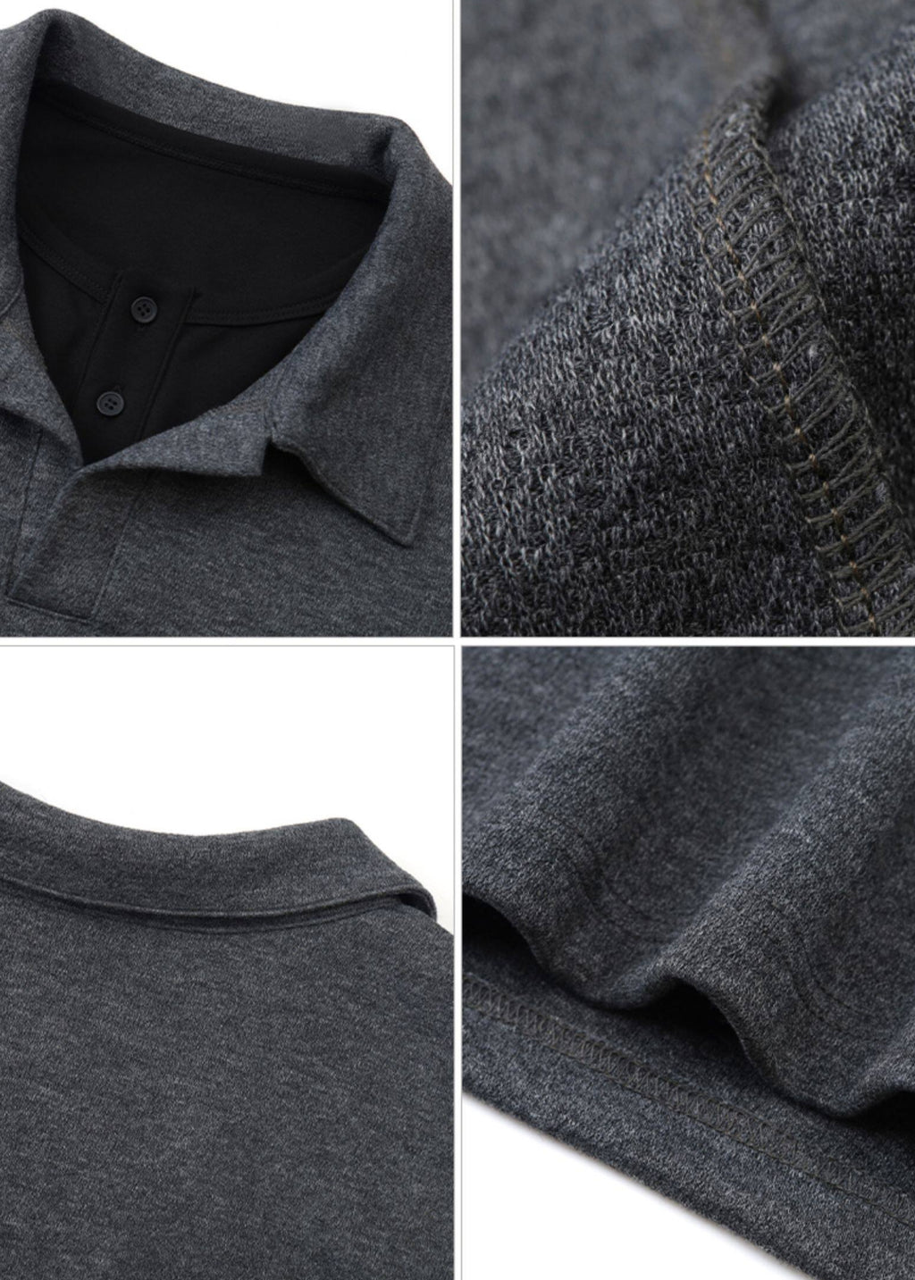 SCRIPT-X POLO FAKE TWO TOP