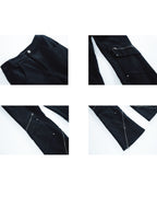 ZIP DARK FLARE PANTS
