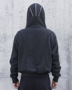 HOODED ZIP MASK OPIUM JACKET