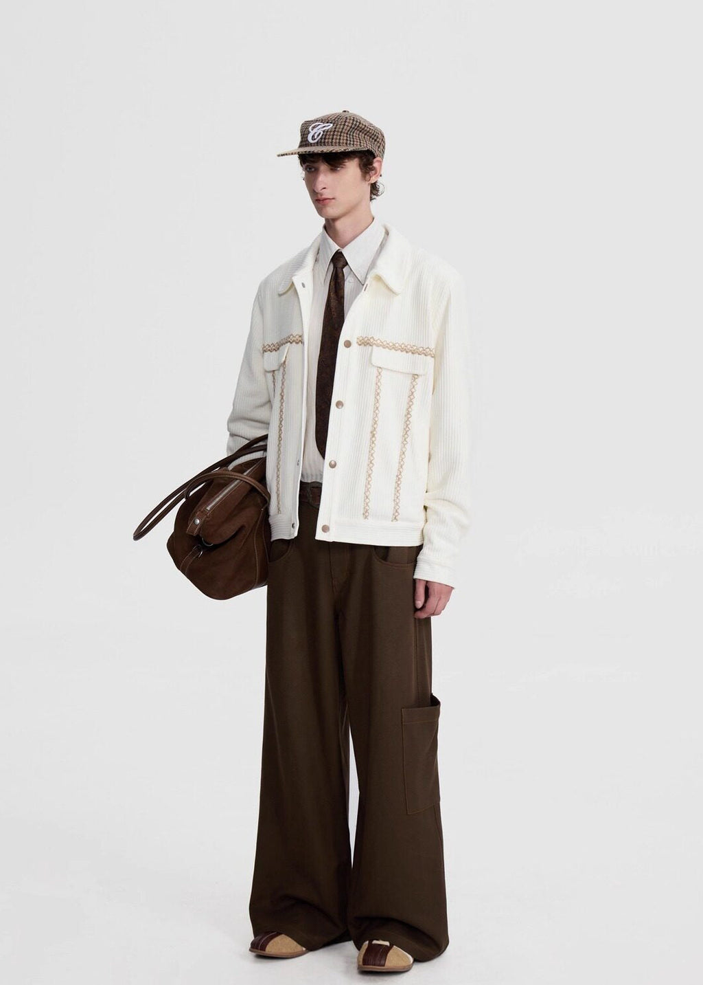 SCRIPT-X PATCH COLOR BLOCK JACKET