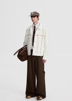 SCRIPT-X PATCH COLOR BLOCK JACKET