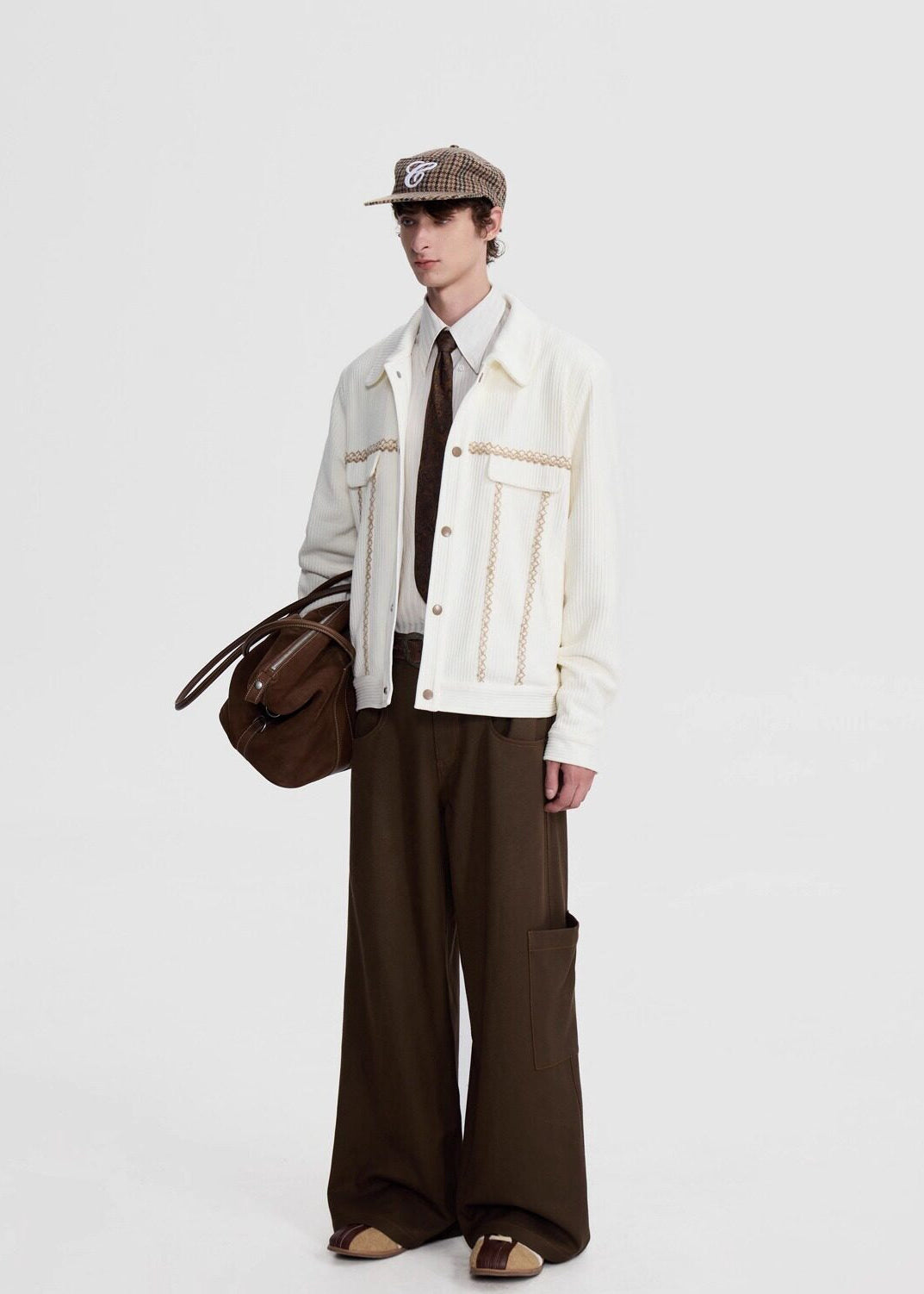 SCRIPT-X PATCH COLOR BLOCK JACKET