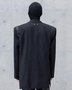 NICHE PADDED SHOULDER ZIP BLAZER