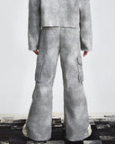 INK DYED WIDE PANTS