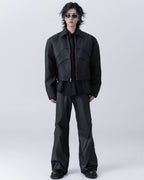 CHAQUETA BIKER ACOLCHADA DE CERA XEQUATION