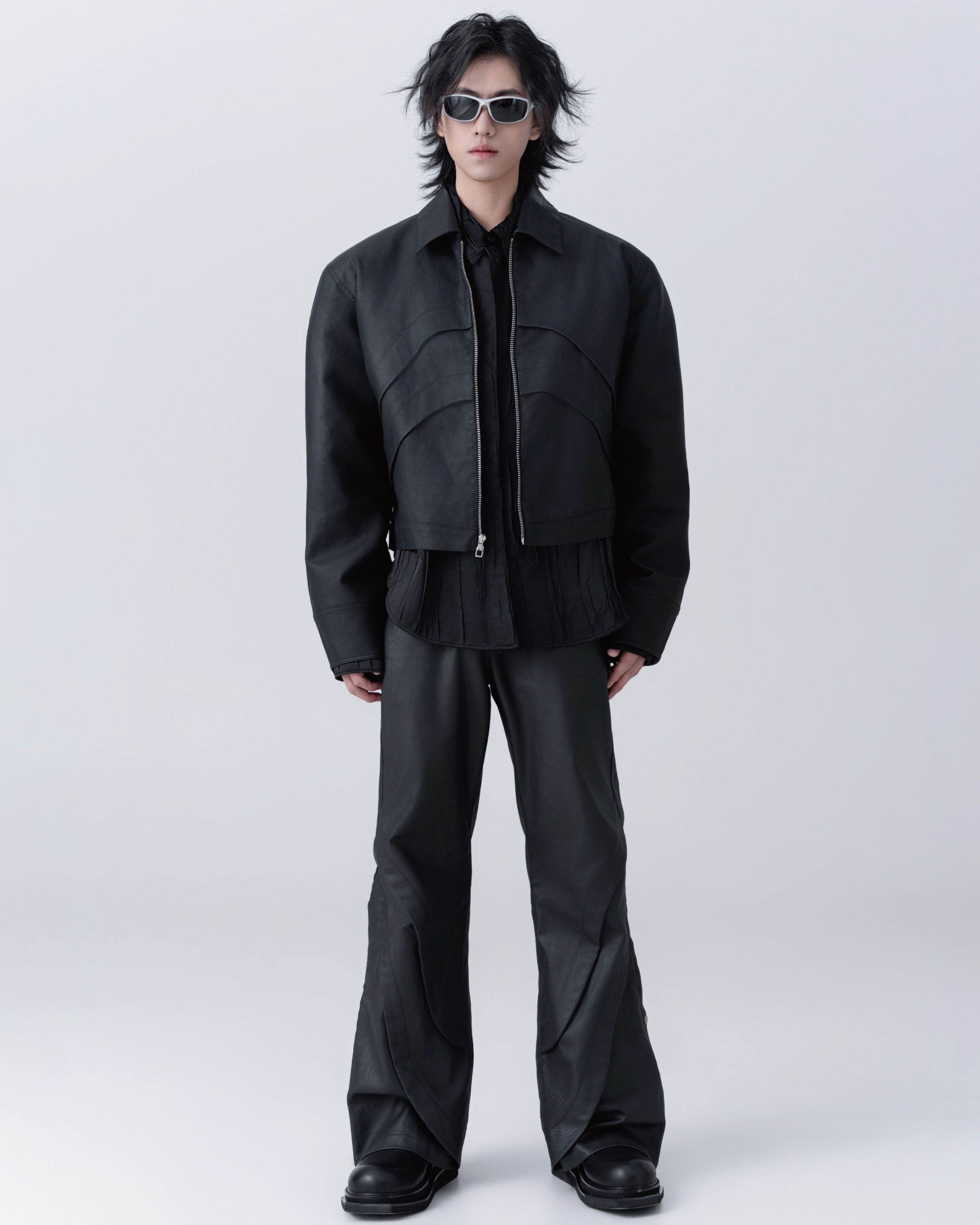 XEQUATION WAXED PADDED BIKER JACKET