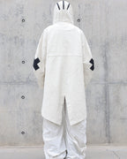 MASKED FISHTAIL HOODIE TRENCH COAT