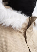 XCULTURE CROP FLEECE COAT