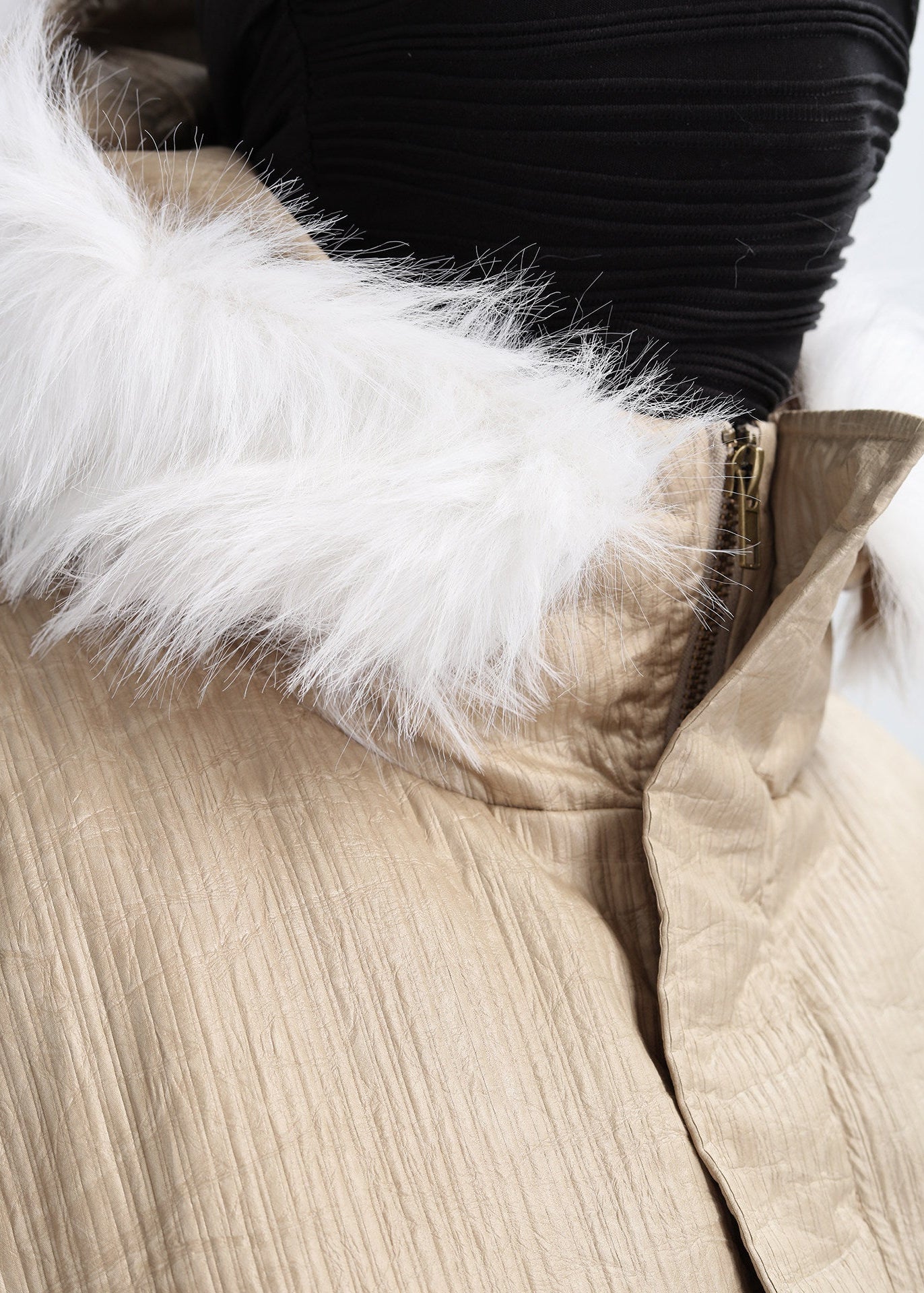 XCULTURE CROP FLEECE COAT