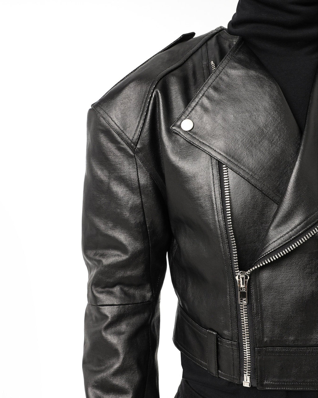 BIKER PADDED SHOULDER JACKET