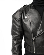 BIKER PADDED SHOULDER JACKET