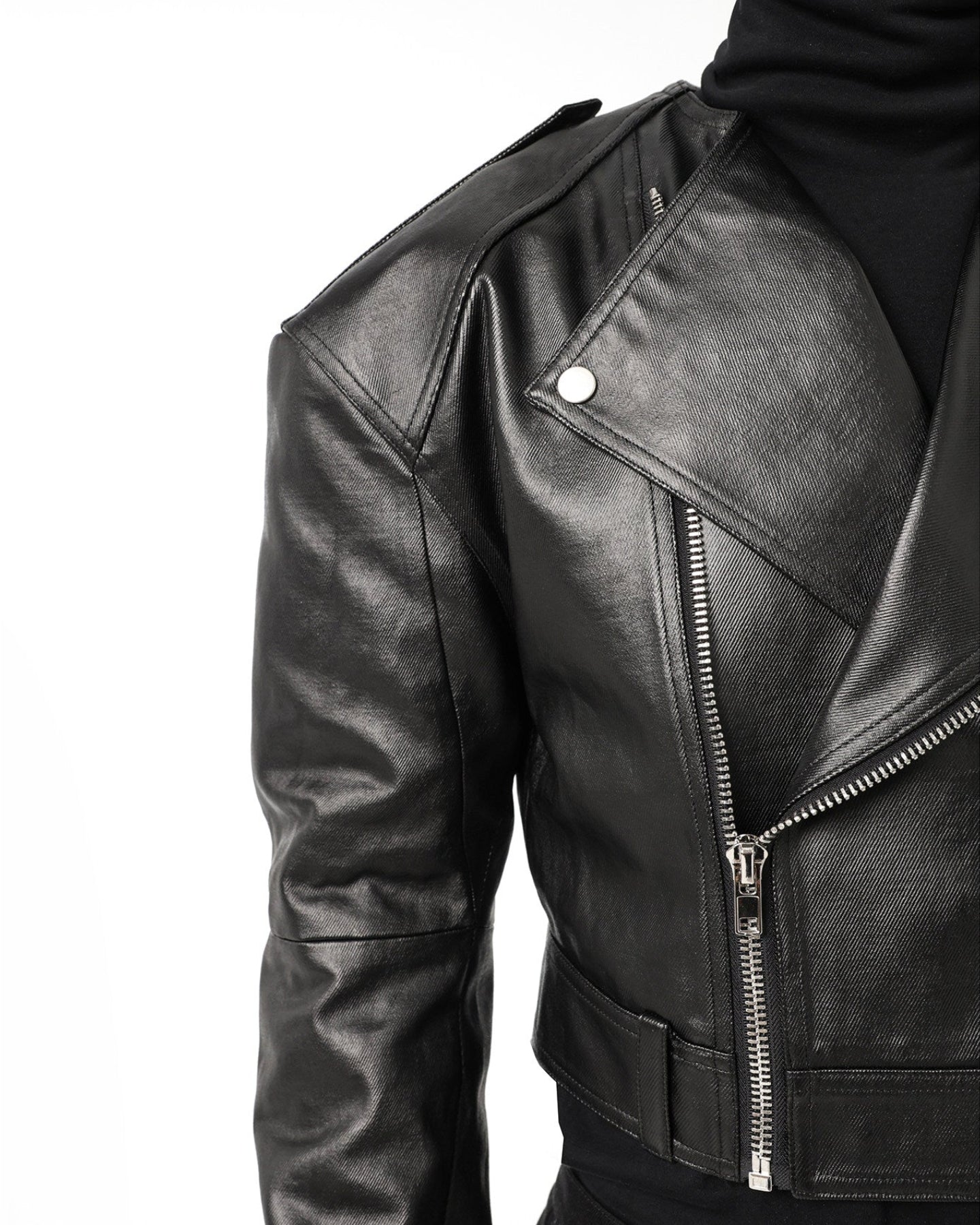 BIKER PADDED SHOULDER JACKET