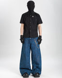 DECONSTRUCTED RIVET DETAIL SHIRT