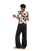 SCRIPT-X ARGYLE WOOL POLO