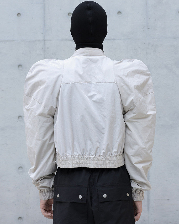 3D TAILORED DARK SHOULDER CROP JACKET