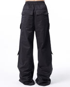 WIDE LEG CARGO PARACHUTE PANTS
