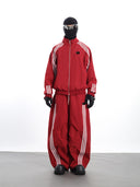 XCULTURE LUXURY 3-STRIPE STAND COLLAR CROPPED JACKET SET