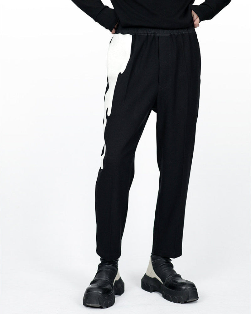 PAINT DRIP WOOL PANTS