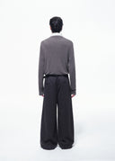 SCRIPT-X BUTTON LAYER SWEATER