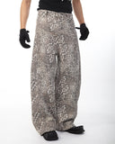 LEOPARD WIDE JEANS