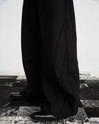 CURVED WIDE FIT PANTS