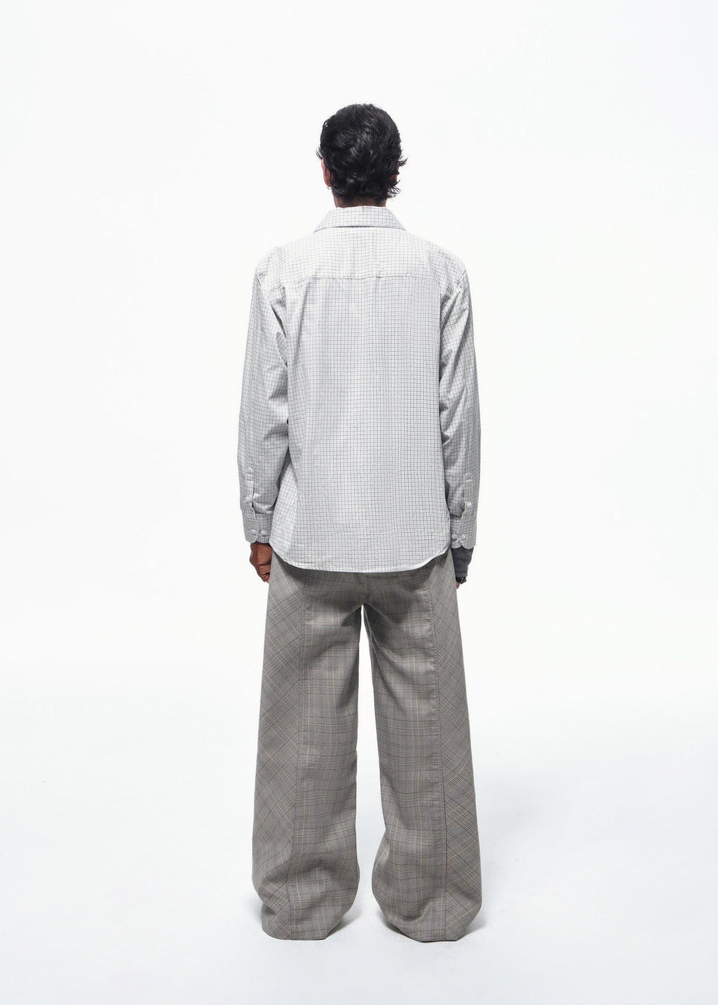 SCRIPT-X TWO-TONE PLAID SHIRT
