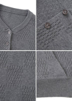 SCRIPT-X WOOL WRAP CARDIGAN