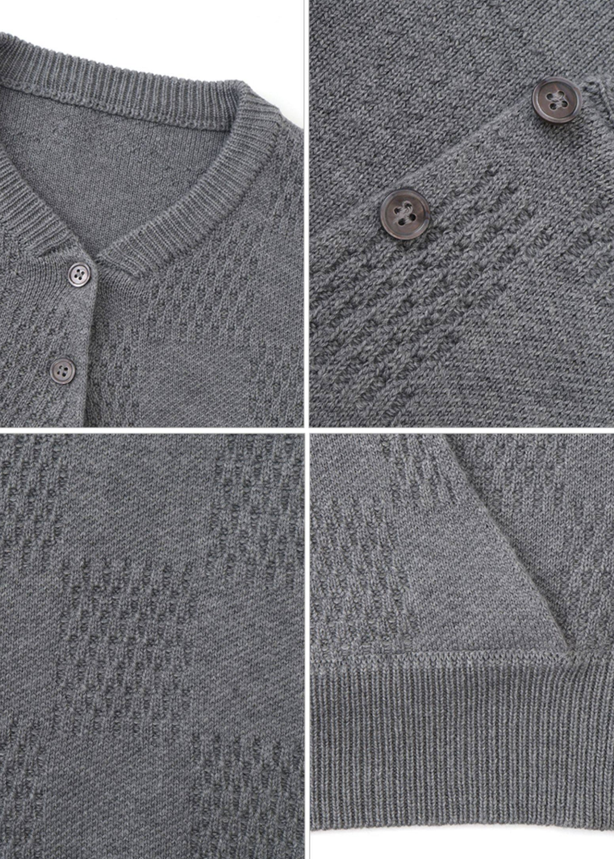 SCRIPT-X WOOL WRAP CARDIGAN
