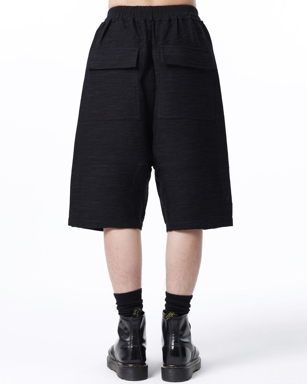ZIPPER DETAIL HAREM SHORTS