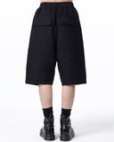 ZIPPER DETAIL HAREM SHORTS