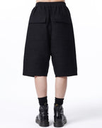 ZIPPER DETAIL HAREM SHORTS