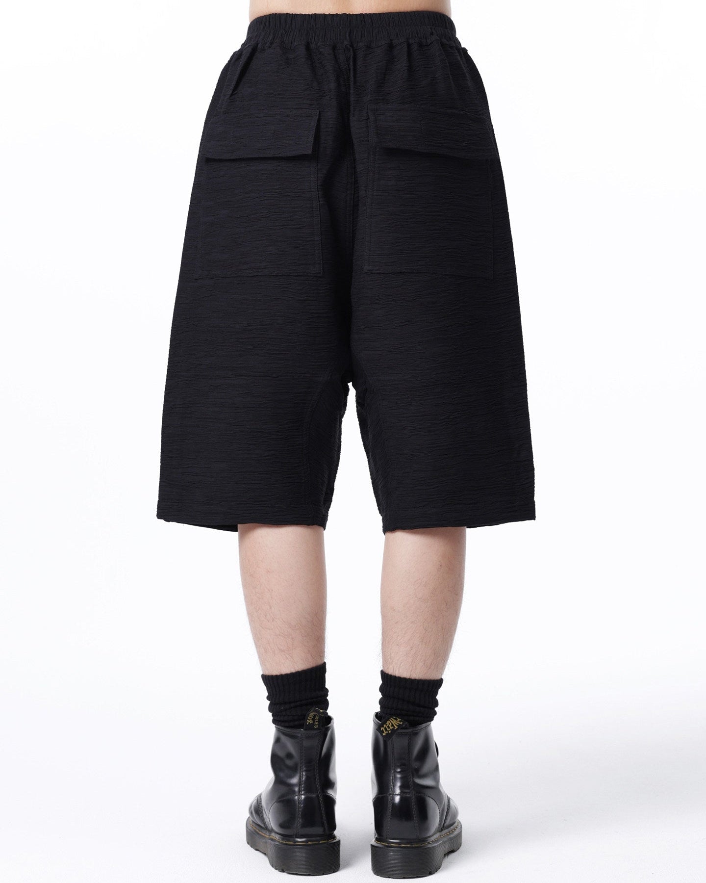 ZIPPER DETAIL HAREM SHORTS