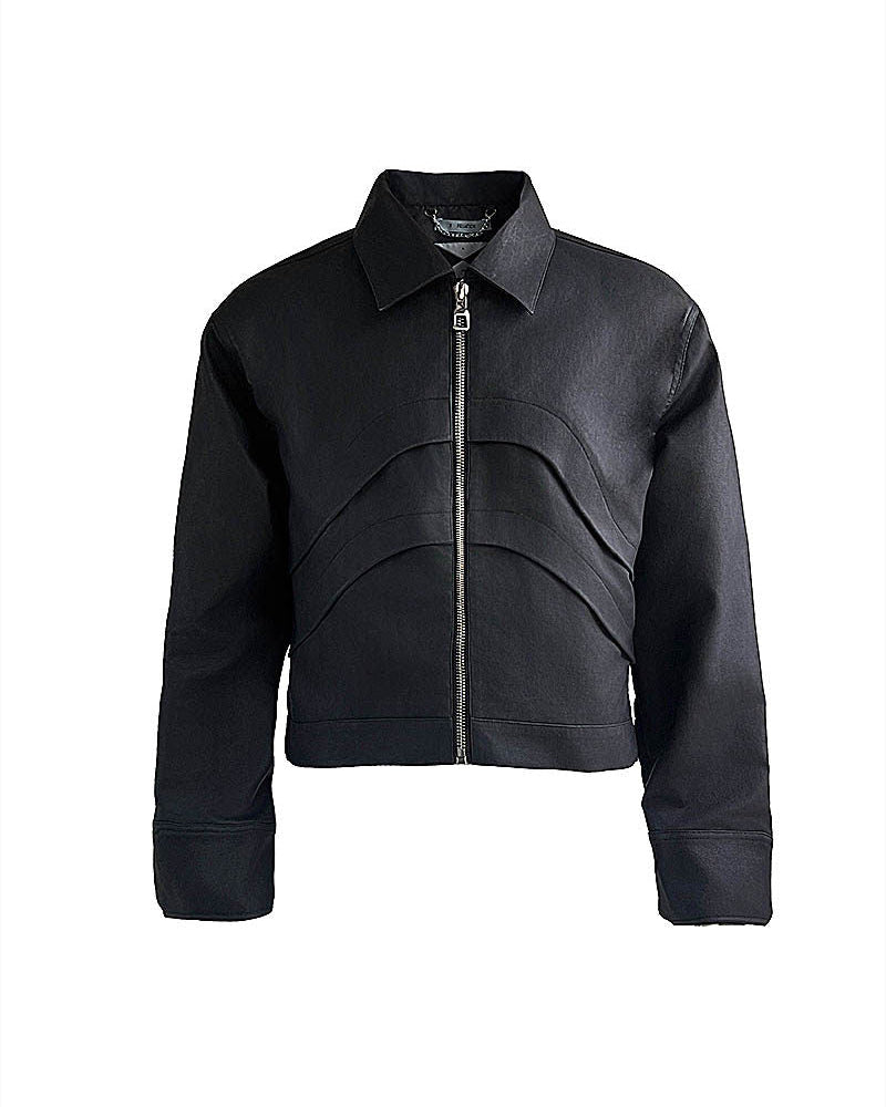 CHAQUETA BIKER ACOLCHADA DE CERA XEQUATION