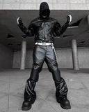 OFF/SC KNIGHT BIKER LEATHER PANTS