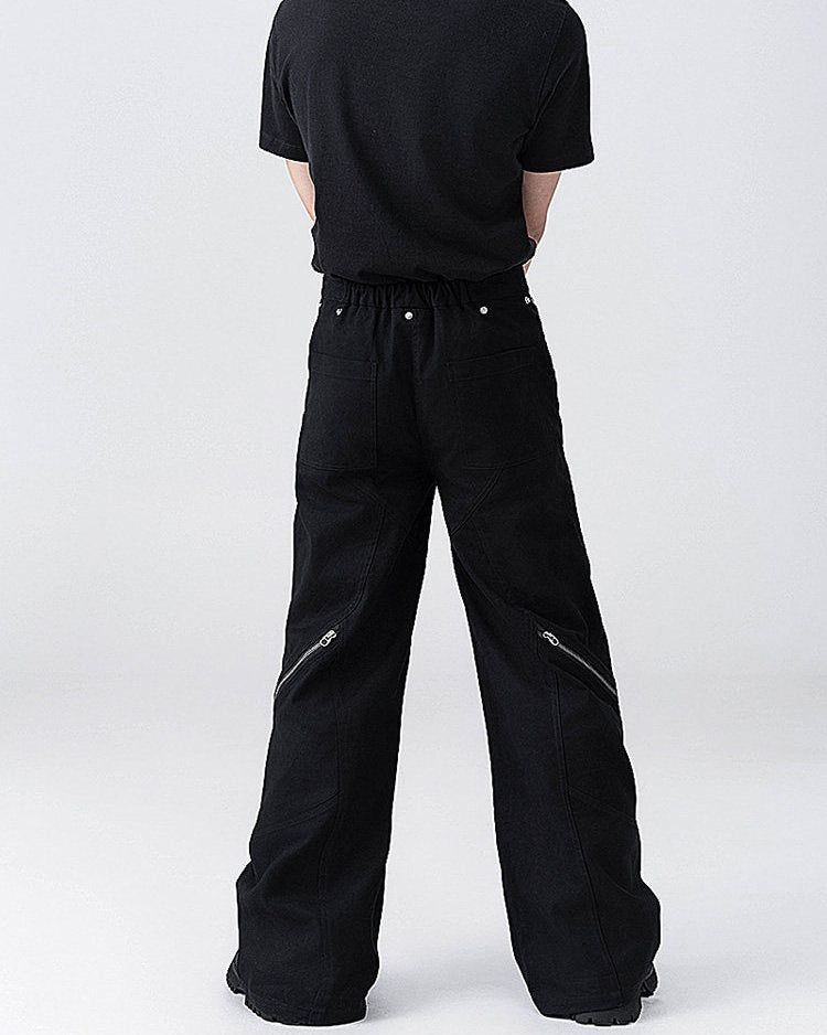 DECON ZIP FLARE PANTS